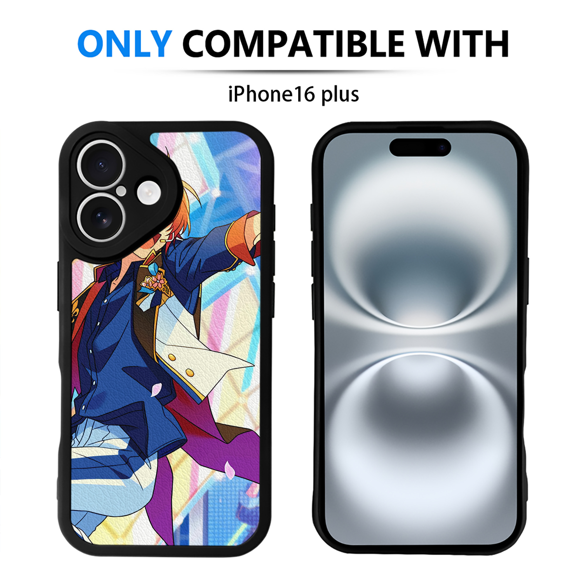 （画像用） あんさんぶるスターズ! Ensemble Stars 【iPhone 16シリーズ対応】シリコンスマホケース（レザー調） 材質：シリコン